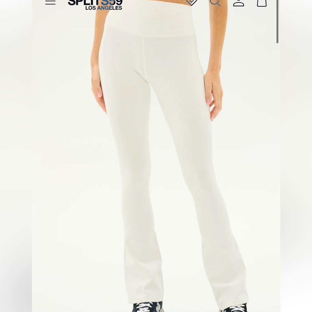 Splits59 White Flare Leggings